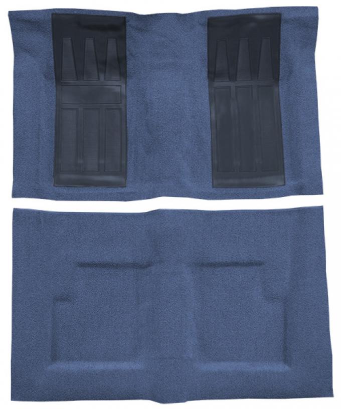 ACC 1969-1971 Ford Torino GT 2DR Convertible Auto with 2 Medium Blue Inserts Loop Carpet